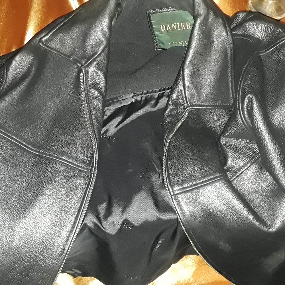 Leather coat